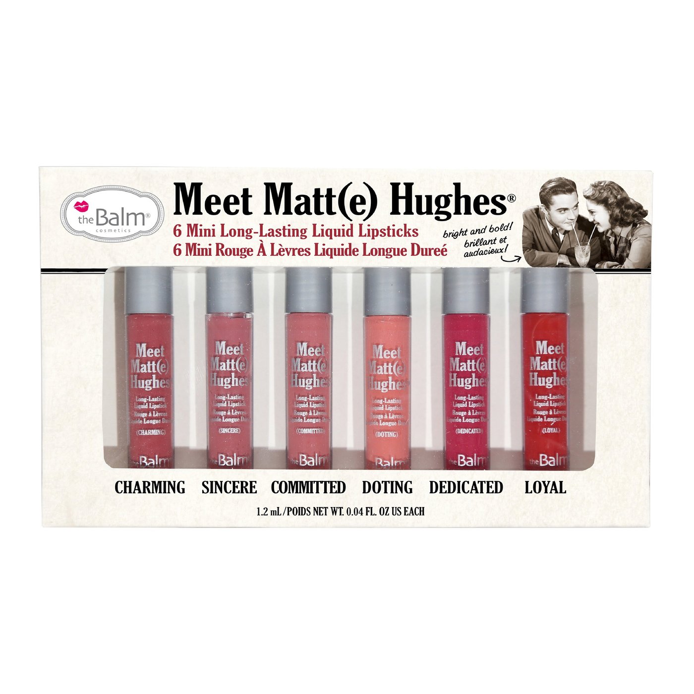 مجموعة أحمر شفاه سائل ميني ذا بالم  Meet Matte Hughes® Set Of 6 Mini Kit 1 - The Balm Meet Matte Hughes® Set Of 6 Mini Kit 1 Liquid Lipstick