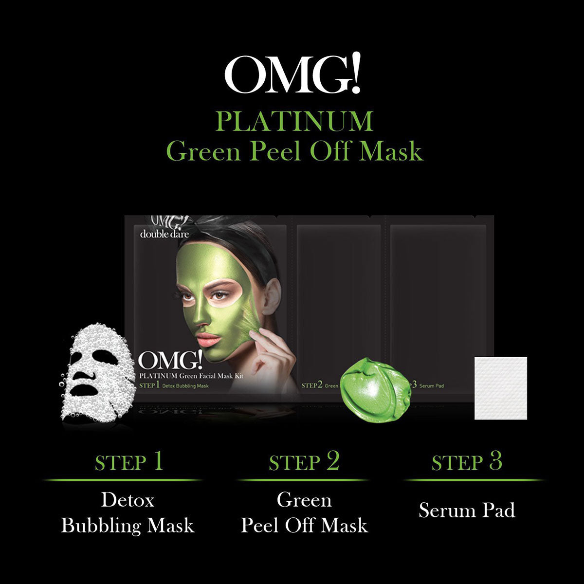 ماسك اوه إم جي بلاتينيوم جرين - OMG Platinum  green Mask