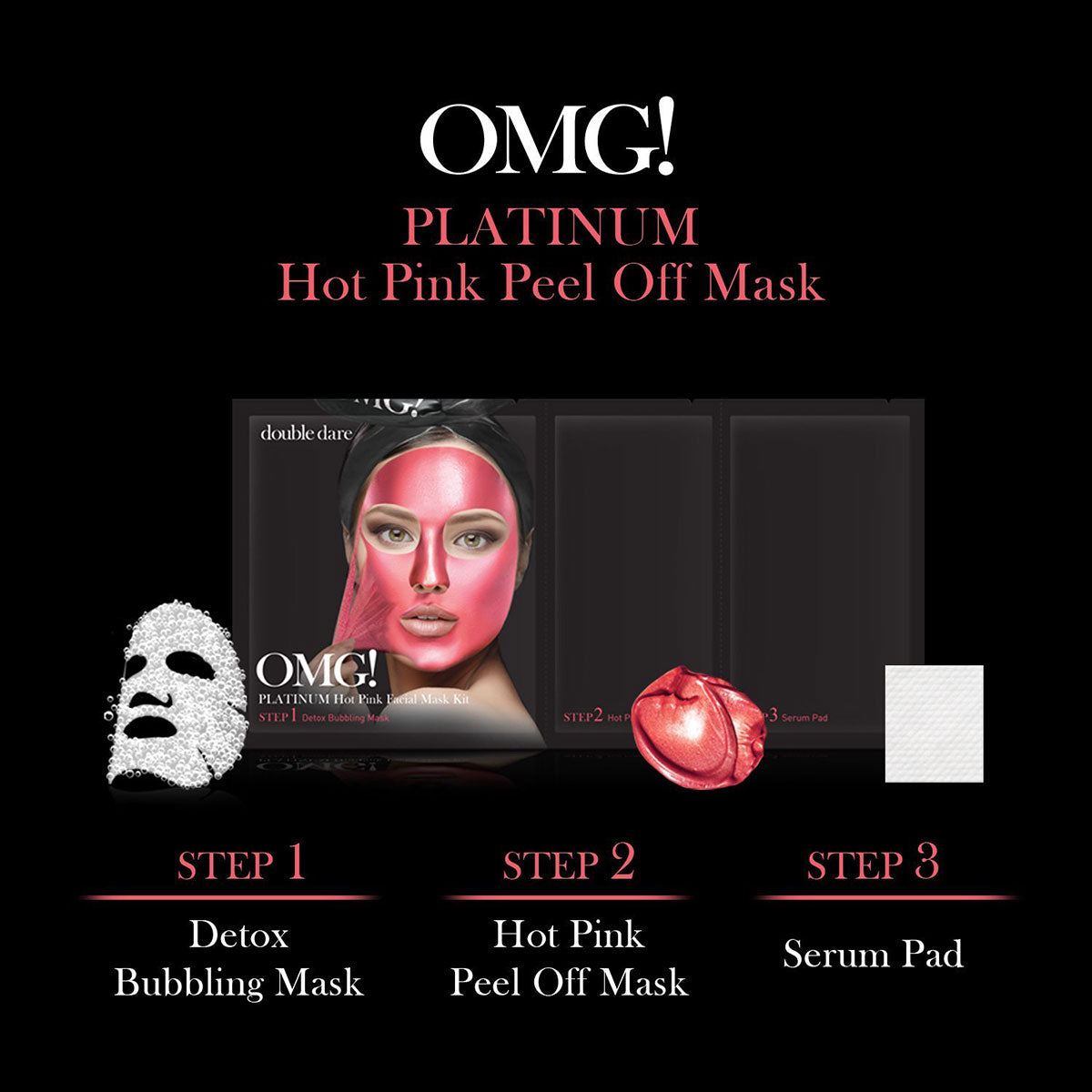 ماسك اوه إم جي بلاتينيوم هوت بينك - OMG Platinum Hot Pink Mask