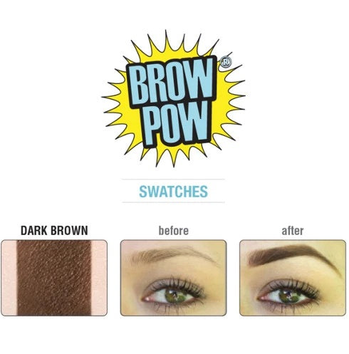 بودرة تحديد الحواجب ذا بالم برو باو – بني داكن The Balm Brow Pow Eyebrow Powder – Dark Brown