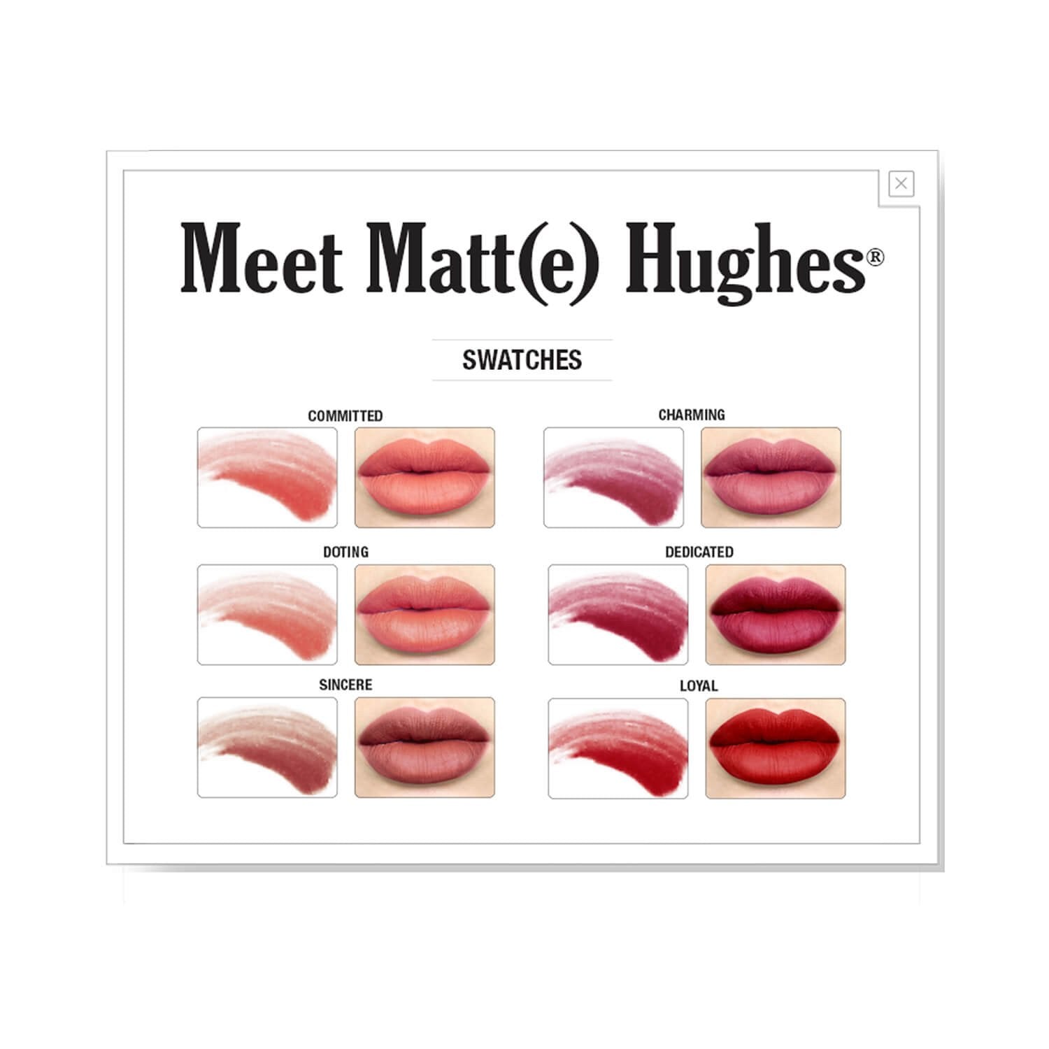  مجموعة أحمر شفاه سائل ميني ذا بالم Meet Matte Hughes® Set Of 6 Mini Kit 1 - The Balm Meet Matte Hughes® Set Of 6 Mini Kit 1 Liquid Lipstick