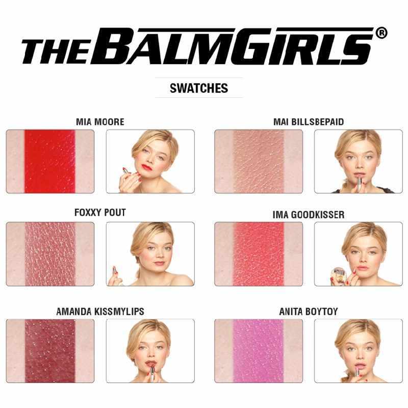 Balm Girls Foxxy Pout Lipsticks - أحمر شفاه  كريمي ذا بالم  The Balm Girls Foxxy Pout